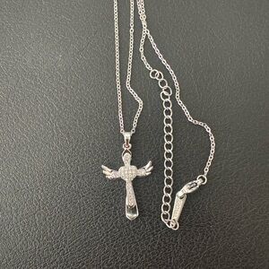 Stainless Steel Silver Cross Necklace